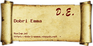 Dobri Emma névjegykártya